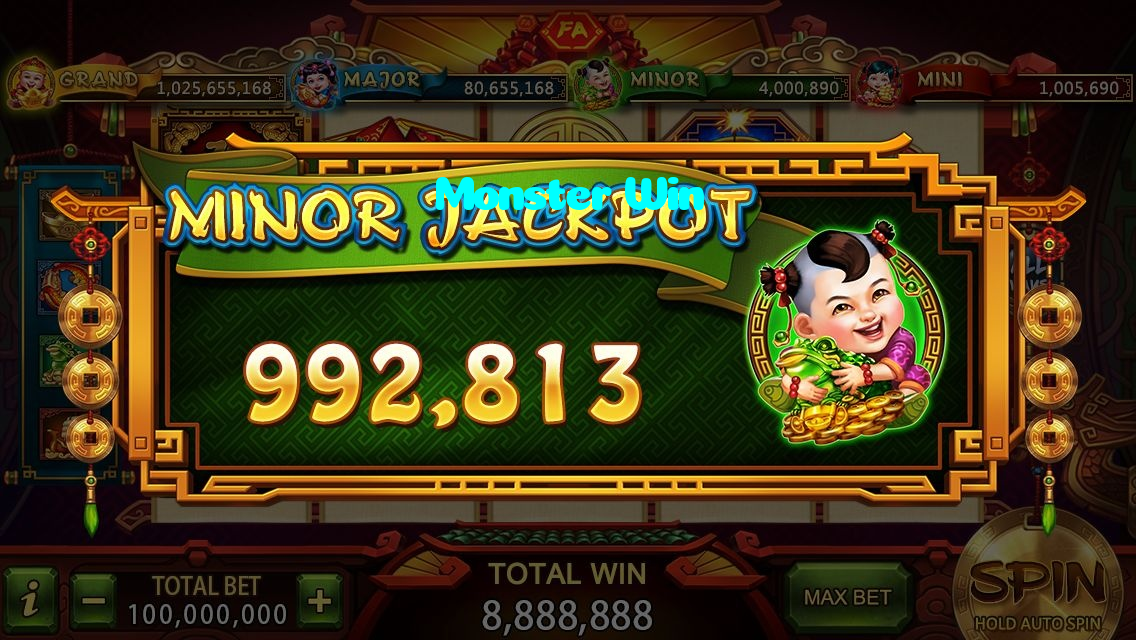 Monster Win casino presented on mobile device in Pakistan with slots and live games